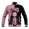 Nezuko Kamado Demon Slayer Anime Varsity Jacket Anime Style