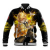 Zenitsu Agatsuma Demon Slayer Anime Varsity Jacket Anime Mix Manga Style