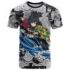 Giyu Tomioka - Demon Slayer Anime Mixed Manga T Shirt