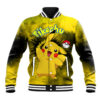 Pikachu - Tie Dye Anime Anime Varsity Jacket