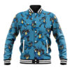 Lucario Pattern Style Anime Varsity Jacket