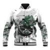 Zoro One Piece Anime Varsity Jacket Bamboo Sumi-e Style