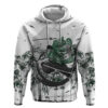 Zoro One Piece Hoodie Bamboo Sumi-e Style