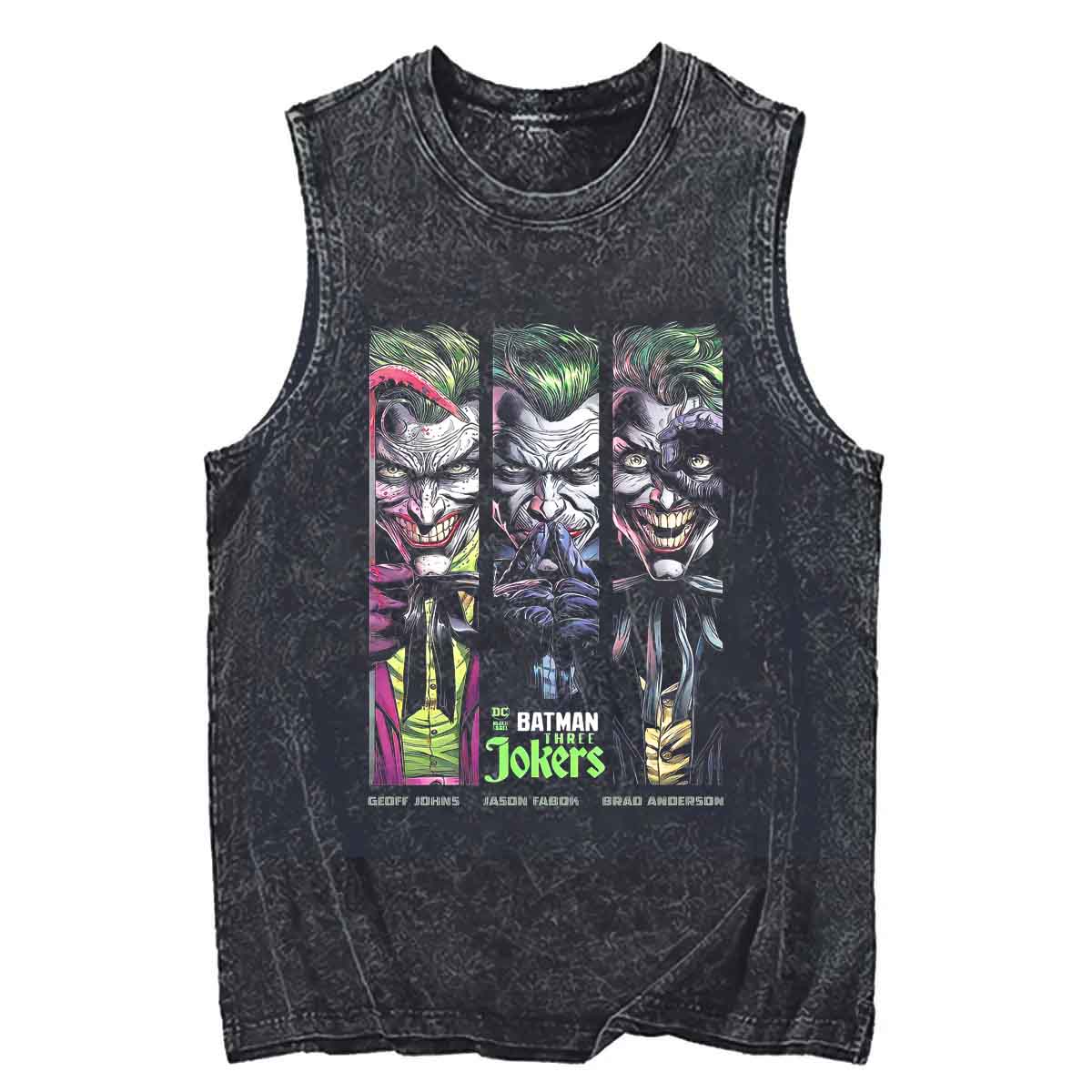 3 Face JOKERS Batman Tank Top V1