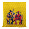 Deadpool and Wolverine Marvels Quilt Blanket