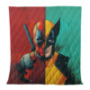 Deadpool and Wolverine Marvels Quilt Blanket