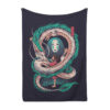 Chihiro Haku and No Face Spirited Away Blanket