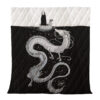 Chihiro No Face and Haku Dragon Spirited Away Quilt Blanket