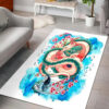 Chihiro Haku and No Face Spirited Away Rug