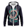 Chihiro Haku and No Face Spirited Away Zip Hoodie