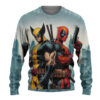 Deadpool and Wolverine Marvels Ugly Christmas Sweater