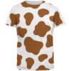 Halloween Brown Spot Cow Mens T-shirt, Costume T-shirt