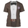 Pixar Up Movie Carl Ver.1 Cosplay Costume, Costume T-shirt