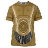 C3PO Star Wars T-shirt, Costume T-shirt