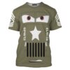 Cars Movie Sarge Pixar Cosplay Costume, Costume T-shirt