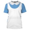 Alice In Wonderland Blue Apparel Cosplay Costume, Costume T-shirt