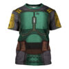 Star Wars Boba Fet Samurai T-shirt, Costume T-shirt SWHS38