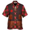 Christmas Santa Cowboy Vintage Style Costume Cosplay - Hawaiian Shirt