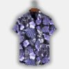 Spaceship Star Wars Purple Leaves Hawaiian Shirt