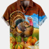 Thanksgiving Day Turkey Pumpkin Art - Hawaiian Shirt