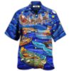 Christmas Santa Boat Dreamer - Hawaiian Shirt