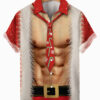 Christmas Muscle Santa Costume Cosplay - Hawaiian Shirt