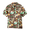 Country Horse Cowboy Cactus Brown Hawaiian Shirt