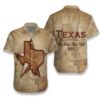 1845 The Lone Star State Vintage Texas Longhorn Hawaiian Shirt For Men