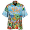 SW Cartoon Baby Yoda Beach Vibes Only - Hawaiian Shirt