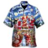 Christmas Santa Snow Night Merry Xmas - Hawaiian Shirt