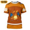 PKM Charizard Sport T-shirt - Personalized T-Shirt