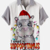 I Want A Hippopotamus Grey - For Men And Women - Hawaiian Shirt