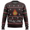 Ghibli May All Your Bacon Burn Ugly Christmas Sweater