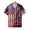 American Flag Dept Firefighter Fire Department Logo Hawaiian Shirt