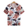 American Flag Firefighter Helmet Seamless Hawaiian Shirt