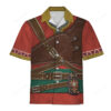 Hylian Armor Red Pattern - Costume Cosplay Hawaiian Shirt ZDHS04