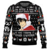 An Apple A Day Can Keep Santa Away If You Throw It Hard Enough My Little Monster Ugly Christmas Sweater