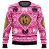 Christmas Pink Ranger Power Rangers Ugly Christmas Sweater