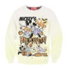 Mickey Mouse with Disney Land Halloween Sweatshirt, Disney Halloween Sweatshirt, Halloween Sweatshirt