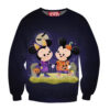 Mickey and Minnie Chibi Halloween Sweatshirt, Disney Halloween Sweatshirt, Halloween Sweatshirt