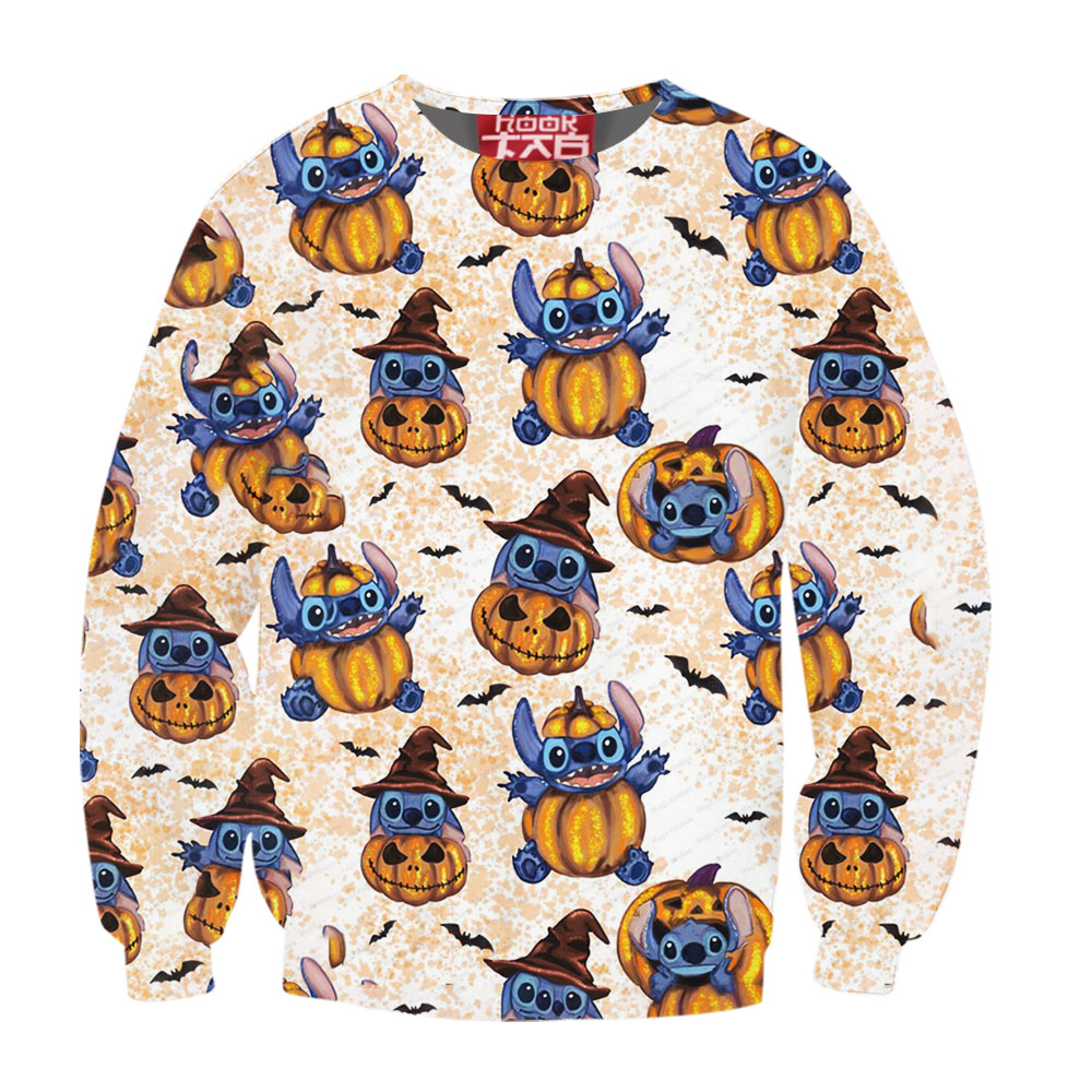 Stitch Halloween Sweatshirt, Disney Halloween Sweatshirt, Halloween Sweatshirt