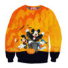 Mickey and Donald Duck Goofy Halloween Sweatshirt, Disney Halloween Sweatshirt, Halloween Sweatshirt