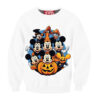 Mickey Mouse with Disney Land Halloween Sweatshirt, Disney Halloween Sweatshirt, Halloween Sweatshirt