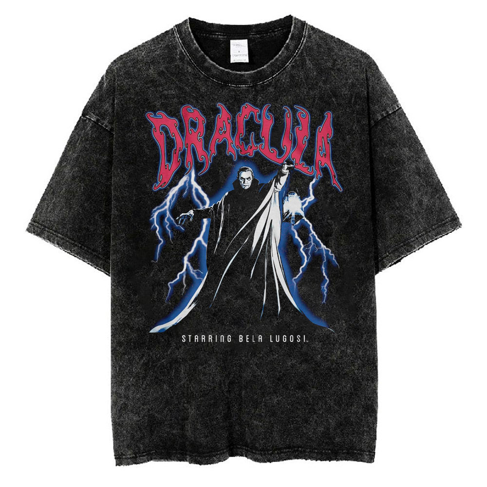 Dracula Lightning Storm Bela Lugosi T-Shirt, Dracula T-shirt, Halloween T-shirt