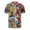 Gogeta SSJ Render & Goku Kid Baseball Jersey, Dragon Ball Z Baseball Jersey