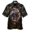 Golden Japanese Dragon - Hawaiian Shirt