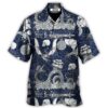 Dragon With Skull Old Ship Sea Life - Hawaiian Shirt