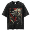 Evil Battles Evil Freddy vs. Jason T-Shirt, A Nightmare on Elm Street T-shirt, Friday the 13th T-shirt, Halloween T-shirt