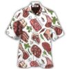 Food Meat Delicious Meal Hawaiian Shirt