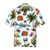 French Bulldog Sunglasses Aloha Hawaiian Shirt